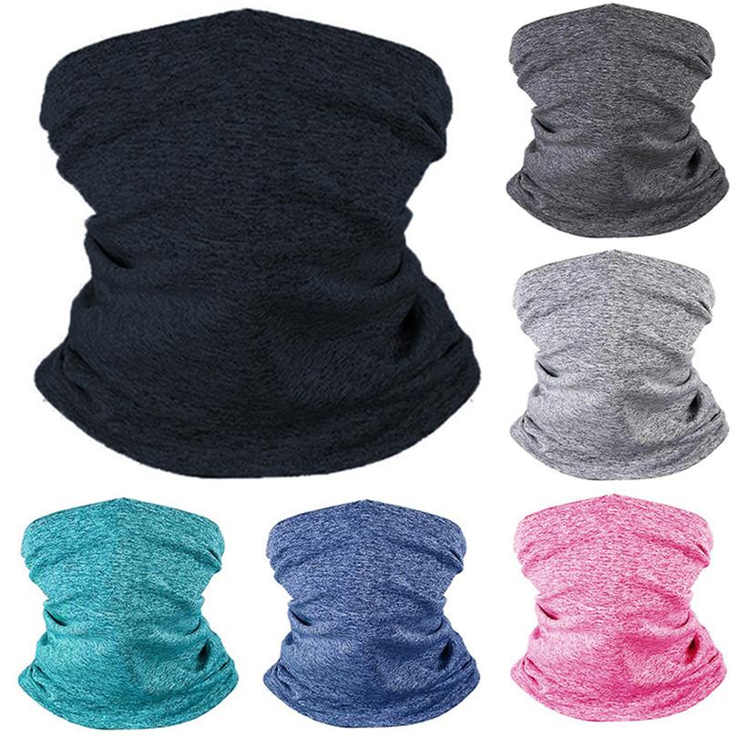 Buy Dustproof Sun Protection Neck Gaiter Soft Solid Breathable Unisex