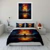 Glowing Tree Art Decoration Set Soft Comfortable Duvet Cover Bedding Set Included 1*Duvet Cover & 2*Pillowcases, Gift