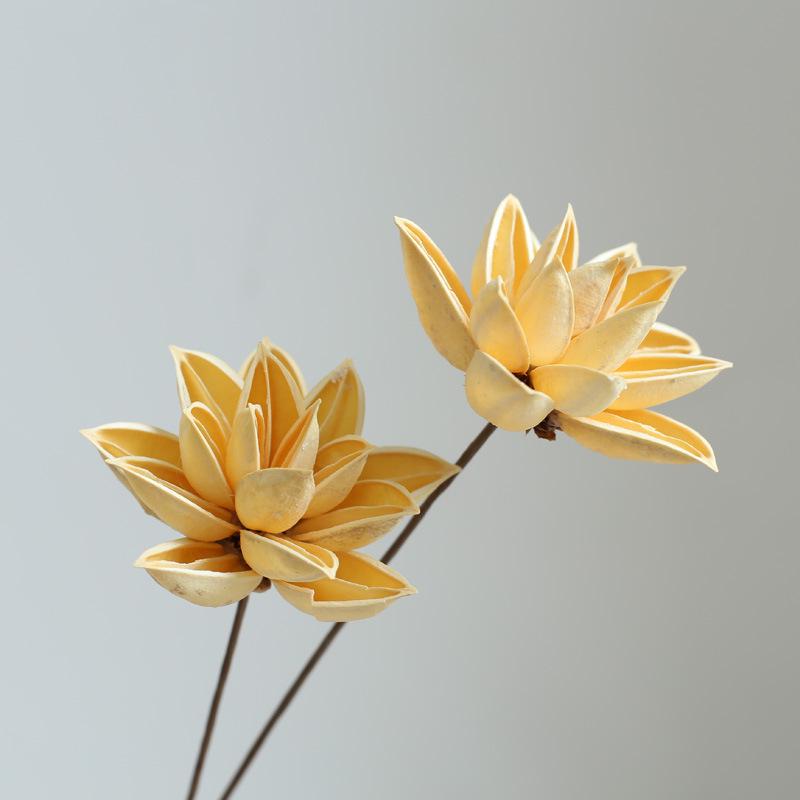 Yunnan Dried & Immortal Flowers Bouquet: Baby's Breath, Roses, Forget-Me-Nots for Home & Homestay Decor