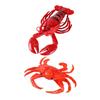 Simulated Lobster Model Squeaky Realistic Stress Relief Crab Squeeze Toy Home Office Desktop Decoration Photo Props