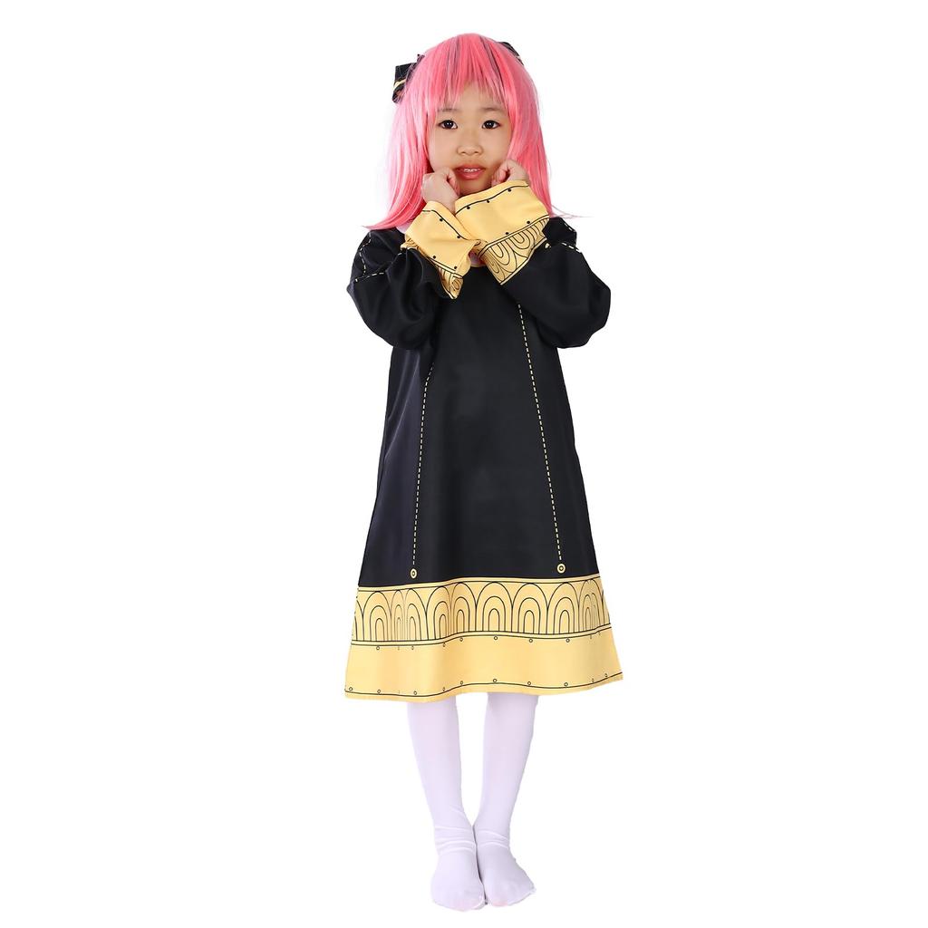 Anime Cosplay Pink Cute Halloween Popular Anime Character Cosplay Costume Hair Accessory Socks Wig Full Set with Wig and Hair Accessory Cute Costume