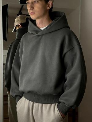 Men's Trendy Hooded Sweatshirt - Autumn/Winter Long Sleeve American Casual Pullover