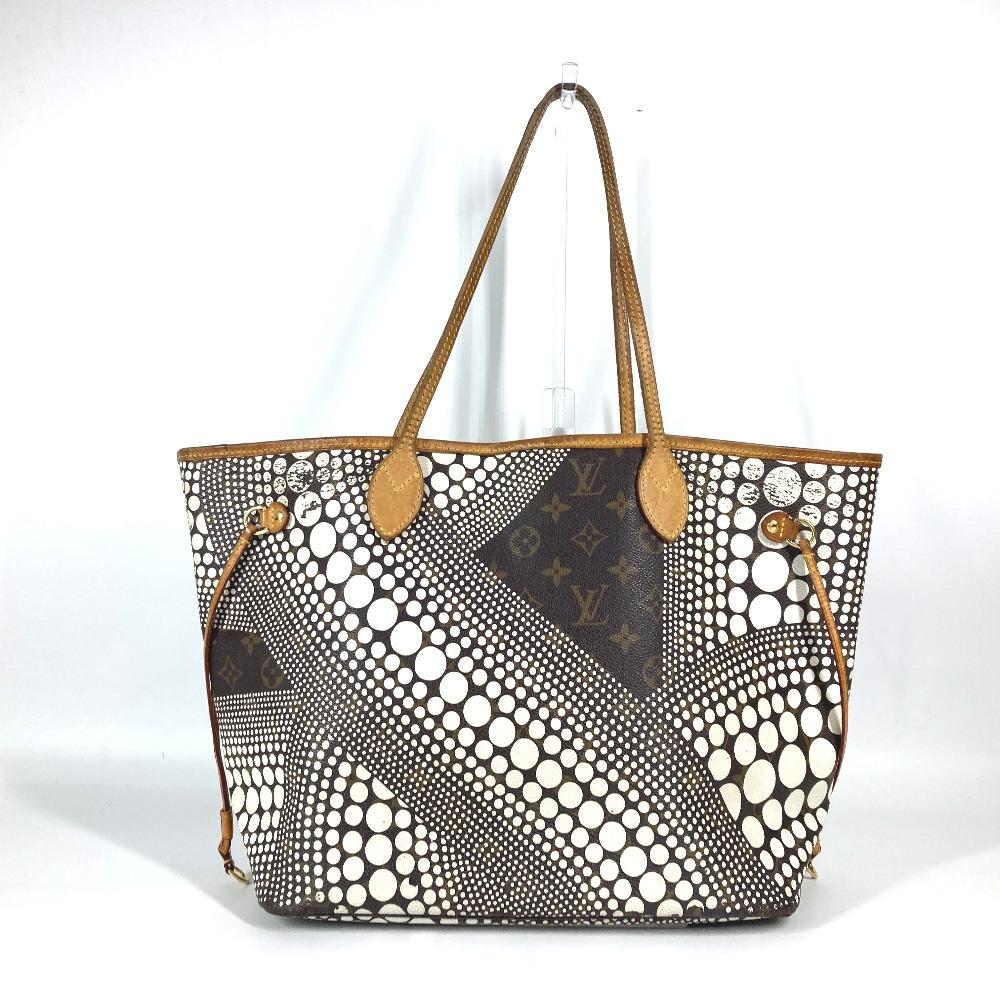 Louis Vuitton M40684 Pumpkin Dot Neverfull MM Yayoi Kusama Tote Bag Shoulder Bag