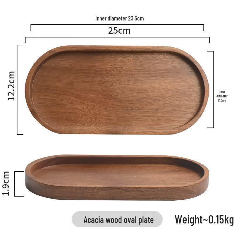 Qiwei Japanese Style Wooden Rectangular Serving Tray