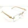 Bezrámový rám/brýle s mramorovou povrchovou úpravou, Zlatá-Off white CT00520 CART 4 JL156068984297