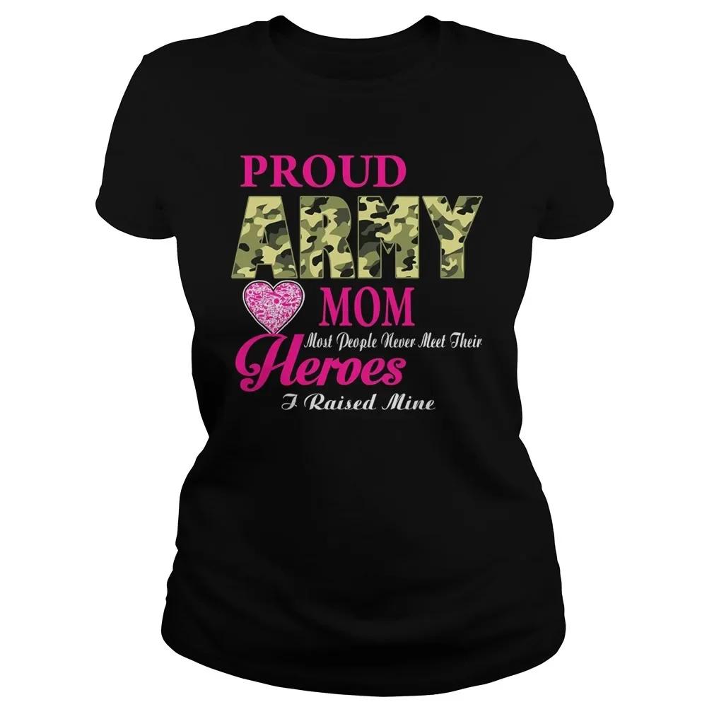 Proud Army Mom TShirt Army Mom Gifts Birthday Christmas Womens T shirt S