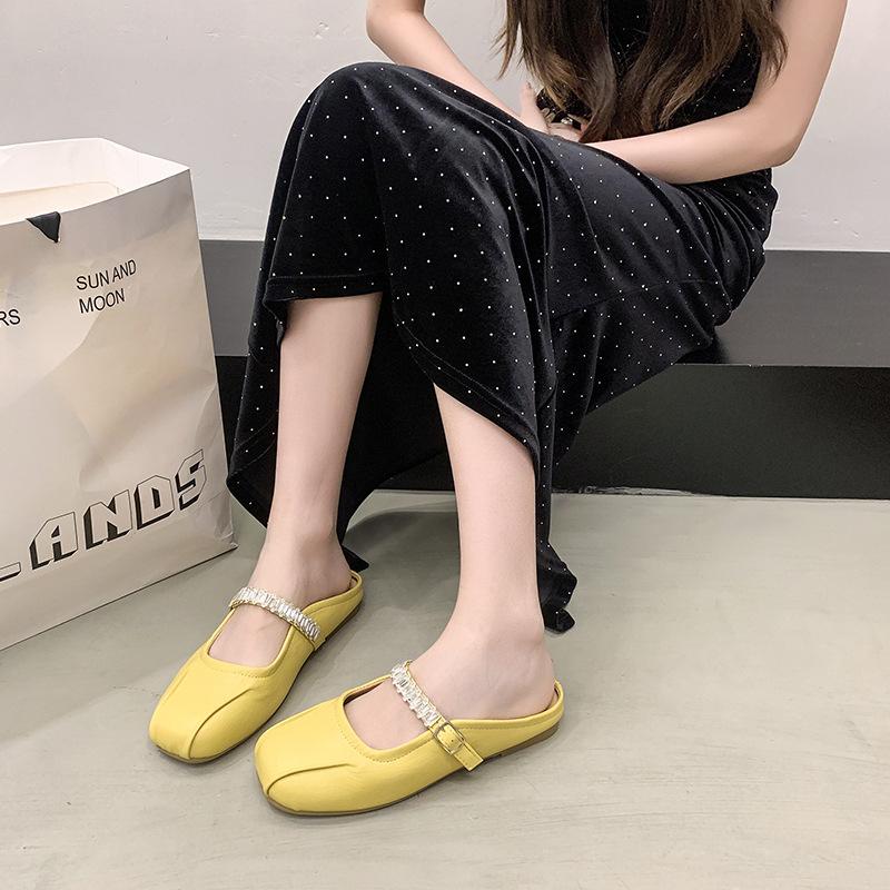 Huge good-looking flat silver single shoes, women's comfortable new summer skirt Mary Jane shoes, ballet evening shoes