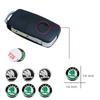 2026 Hot 14mm Car Remote Key Sticker Aluminum Emblem Decal For Skoda Octavia Kodiaq Fabia Derivati Yeti Enyaq A7 Superb Rapid Ka