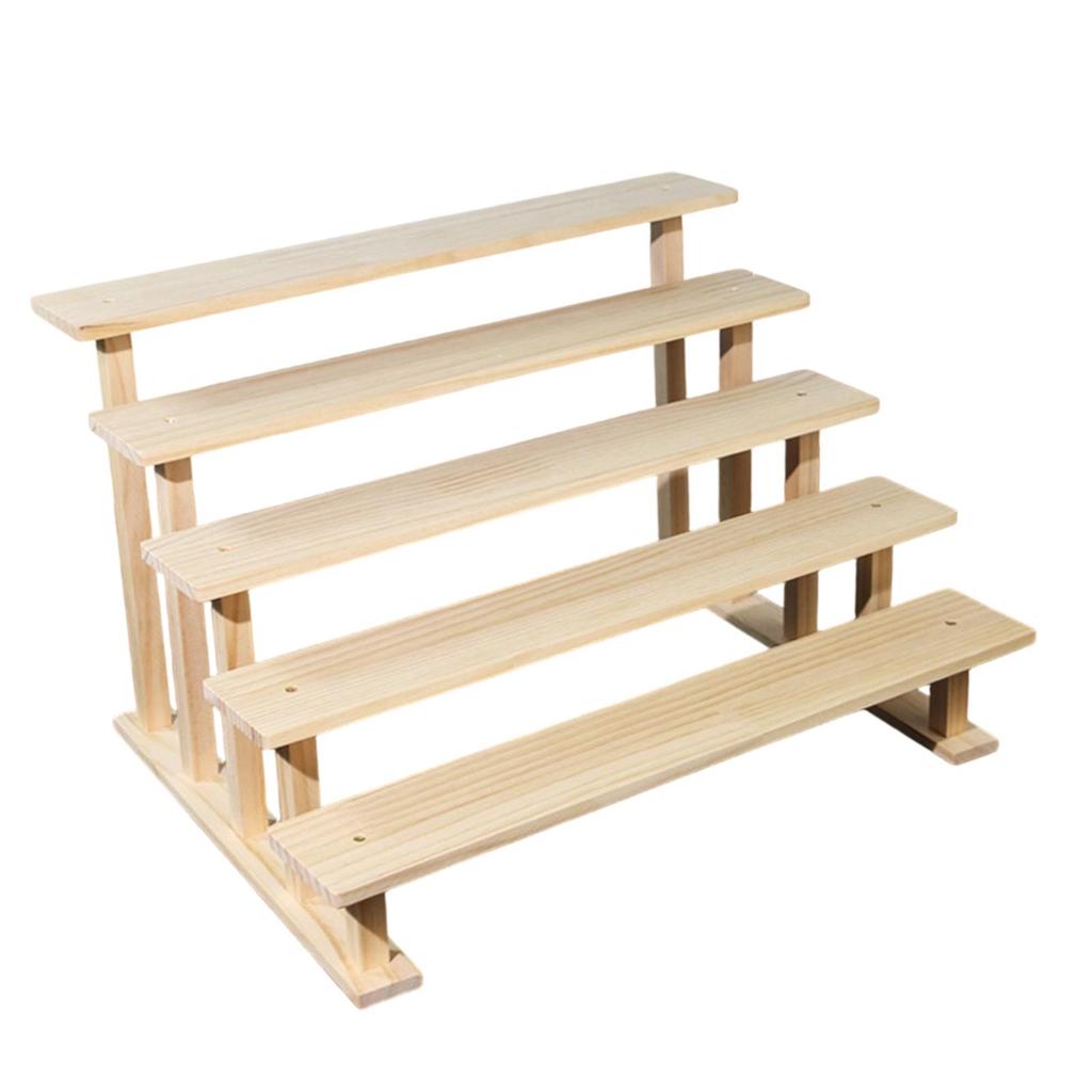 Wood Display Riser Cupcake Stand Decorative Figure Display Stand Perfume Organizer for Figures Jewelry Desserts Show Vendor