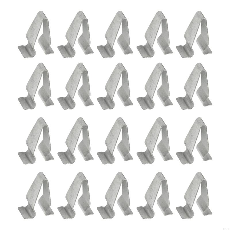 

Упаковка из 20 сменных пороговых зажимов Простая установка 4B0867276A 3B9867289 Крепления порогов автомобиля Подходят для автомобилей серебряный