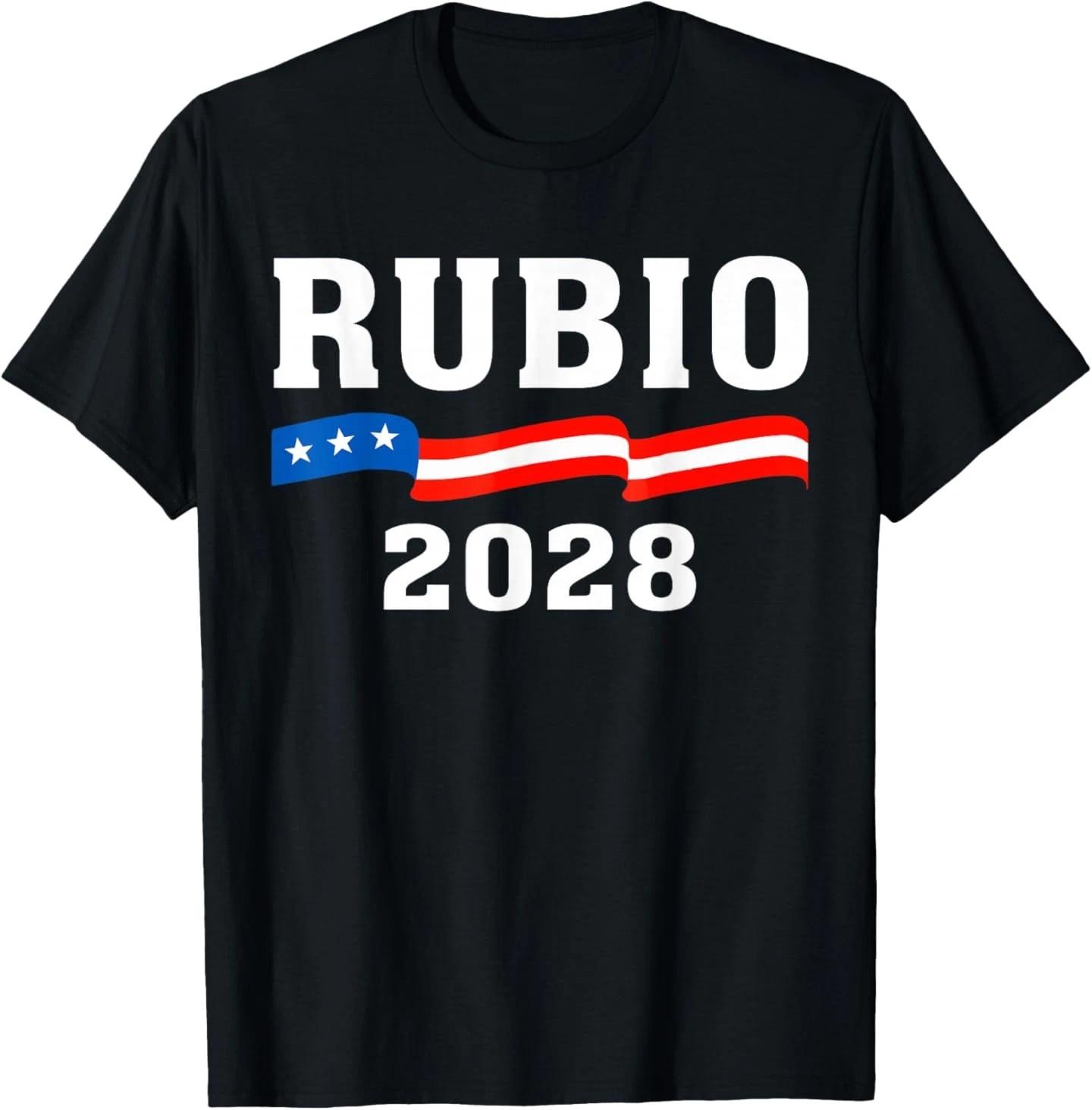 Marco Rubio 2028 President 48 US Flag We The People Retro T-Shirt L