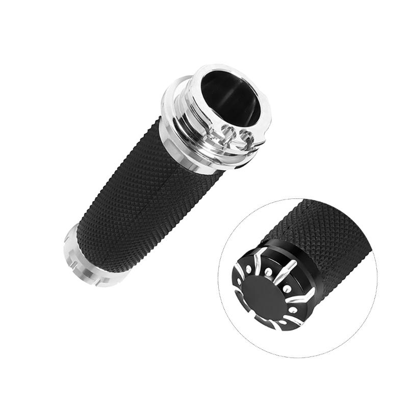 1 Pair Motorcycle Handlebar Grips Motorbike Throttle Grip Modification Accessories 25mm Throttle Grip