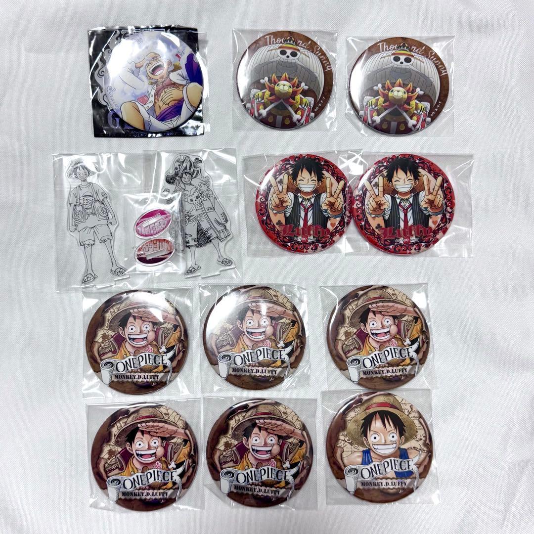 Used ONE PIECE Luffy Can Badge Tokyo One Piece Tower 4th Anniversary Bulk Sale