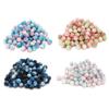 200pcs Pearl Beads Color Pearlized Gradient Bayberry Shaped Bubble Beads with Hole for DIY Jewelry M
