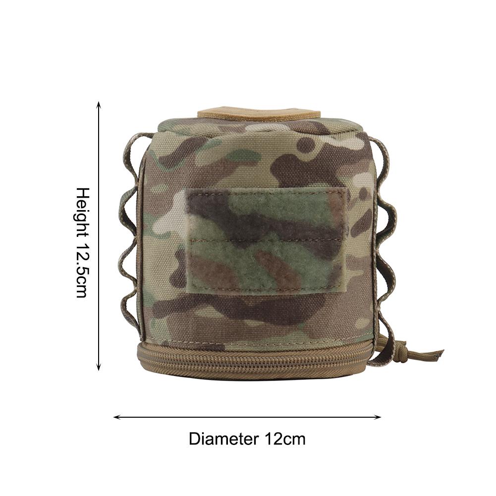 Roll Paper Storage Bag Portable Tissue Paper Pouch Polyester Waterproof Hanging Napkin Holder for Picnic Camping Hiking