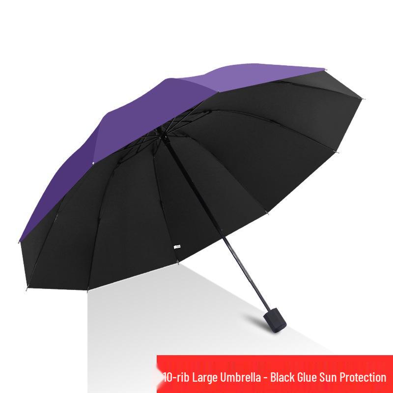 Extra Large Reinforced Automatic Sun & Rain Umbrella with Anti-UV Sunshade and Logo Print