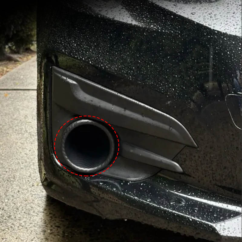 1 Set Universal Car Front Bumper Admission Air Turbo Air Intake Pipe Kit ABS Turbine Inlet Kit Pipe Air Funnel