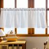 Lace Mesh Short Curtains White Decorative Curtains