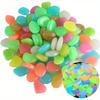 500 Pieces Luminous Blue Stones | Outdoor Garden Pathway Decor, Landscape Lighting for Potted Plants and Aquascapes, Made of Plastic