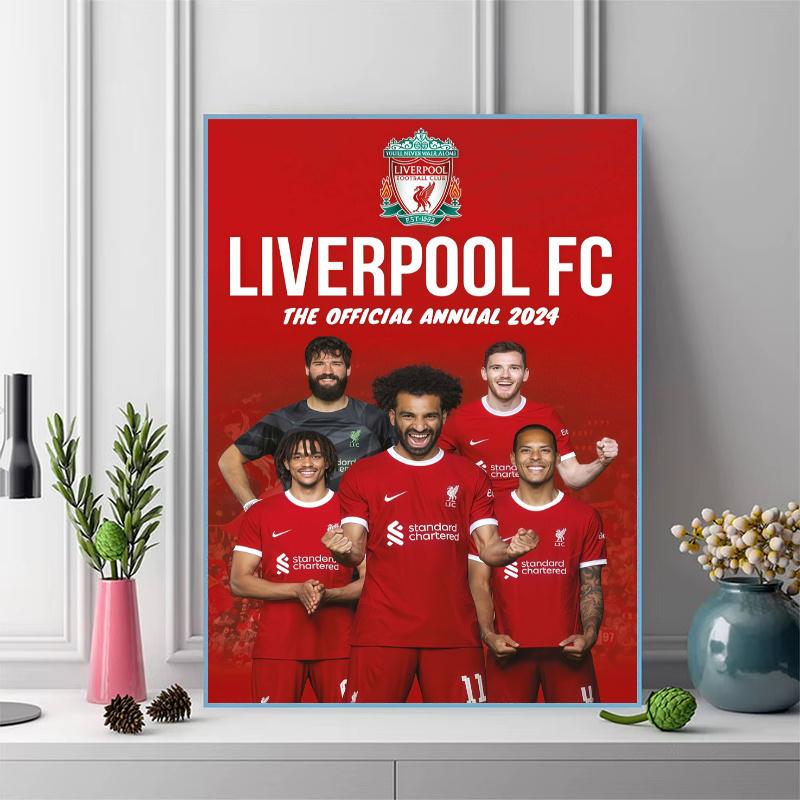 Liverpool FC poster 100% Round Full Drill 5D DIY Diamond Painting Embroidery Cross Stitch Rhinestone Décor