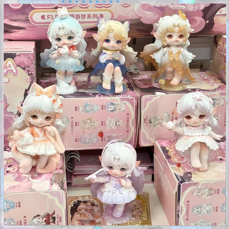 Raktáron Flora Utazás a Nyugathoz Álom Vakdoboz Eredeti Divatos Aranyos Babák Figurák Asztali Díszek Ajándékok Lányoknak