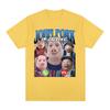 John Pork ruft T-Shirt Lustiger Humor Schwein Meme Design Grafik T-Shirt Mode Hip Hop Kurzarm Baumwolle Übergroße T-Shirts