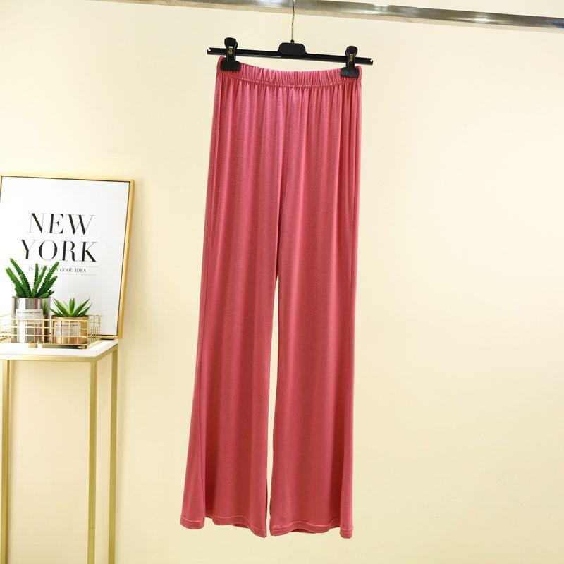 

Модальные уличные брюки на высокой талии, подходящие ко всему, повседневные, свободного кроя Red M (recommended 40.00 kg-50.00 kg