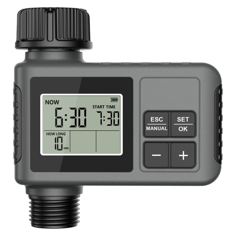 Automatic Plant Watering Timer Adjustable Duration And Intervals IPX5 Waterproof Rain Sensor For Yard Patio Gardens