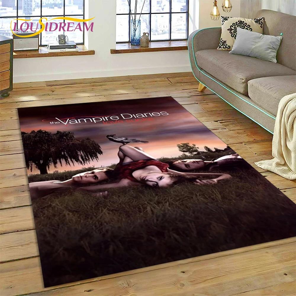 The Vampire Diaries Damon Salvatore Carpet Rug for Bedroom Living Room Home Sofa Decoration,Children Game Large Decor Floor Mat