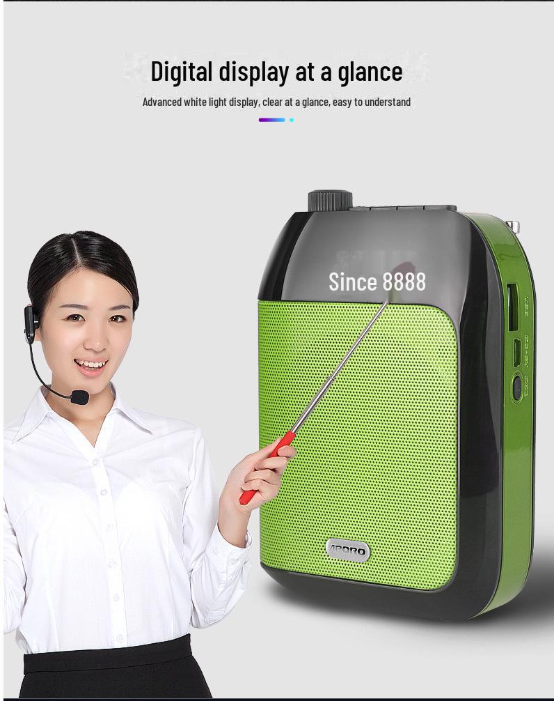 APOROT9UHF Bluetooth Wireless Speaker - Portable Auto-Connecting High-Power for Tour Guides and Teaching