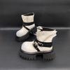 Retro belt buckle thick-soled Martin boots for women's 2025 new fashionable versatile casual and comfortable rhubarb boots