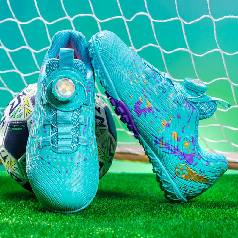 2024 new children's football shoes girls broken nails professional training shoes girls primary school sports shoes sports shoes