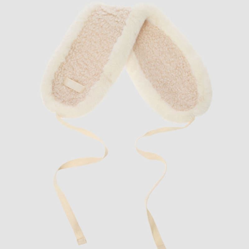 

molliolli PEANUT меховые наушники [слоновая кость] OS (F)