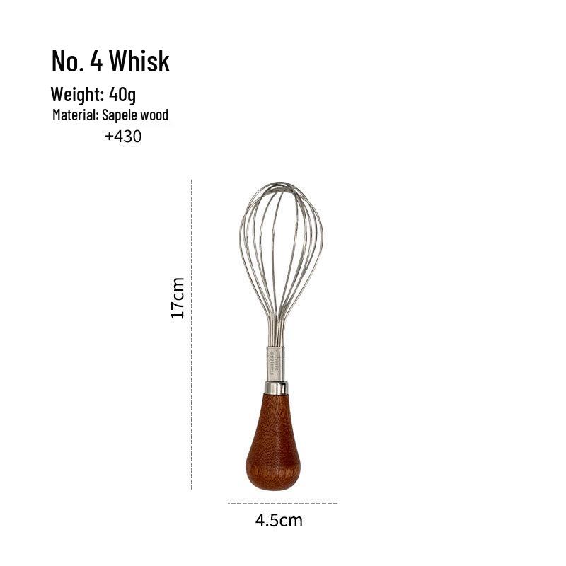 Stainless Steel Manual Egg Beater & Whisk for Baking and Mixing