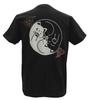 Edoten T-Shirt, 7.4 Oz. Super Heavyweight, Textile Print, Tomoe Cat, Black (Back Print), Size 3L (2XL)