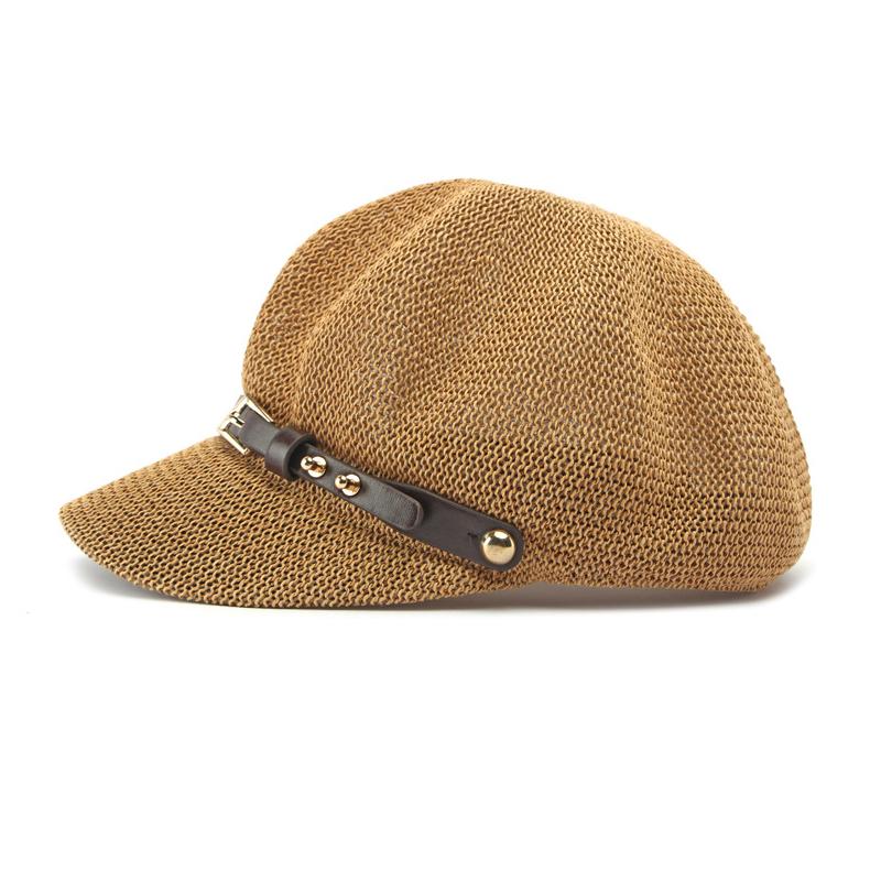 Hollow Mesh Octagonal Hat Women's Summer Outdoor Sunscreen Hat Beret