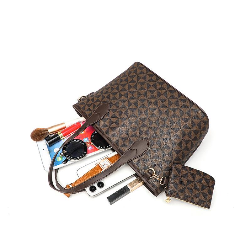 Tote Bag European and American Fashion New Printed Pattern Hand Held Shoulder Bag Large Capacity Two Piece Mother and Daughter Bag