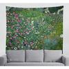Floral Tapestry Gustav Klimt Wall Art Italian Garden Landscape Canvas Painting Reproductions Printed Hanging Large Size
