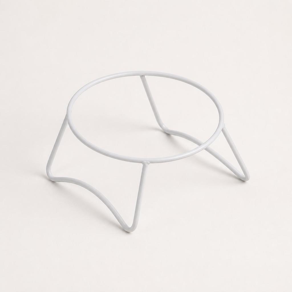 Elevated Bowl Stand Minimalist Iron Easy to Clean for Kitchen