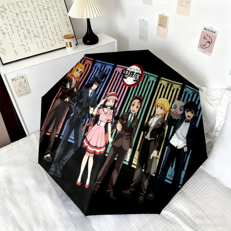 Japanese-style Cartoon Demon Slayer Kamado Tanjiro & Kamado Nezuko Umbrella Including Home Travel and Outdoor Activities Multi Functional Umbrella 32