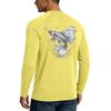 Men's UPF50+ Sun Protection Shirt Long Sleeve Lightweight Stretch Outdoor Fishing Sports Top Quick Dry Breathable Fabric