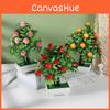 Simulated Peach Lemon Orange Pomegranate Tree Artificial Potted Plant