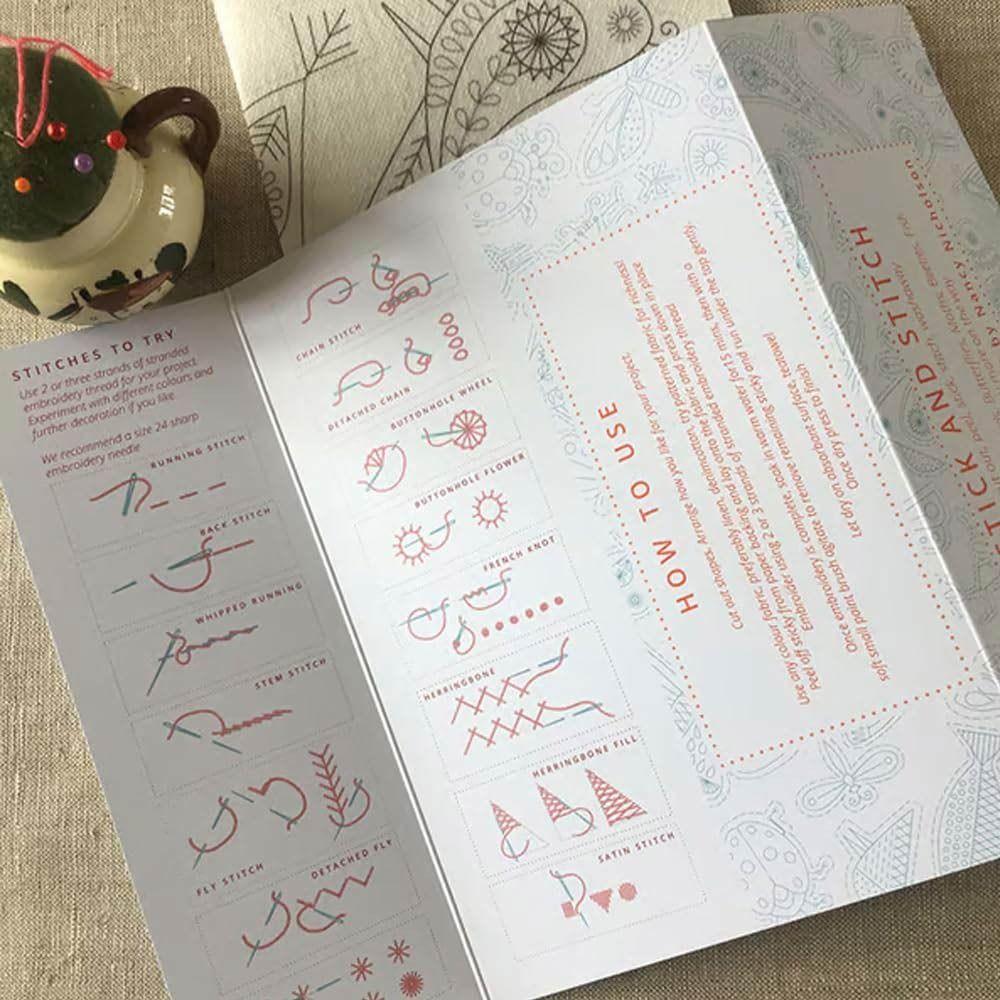 DIY Stitching Embroidery Paper Handmade Embroidery Crafts Stick Pattern Stabilizers  Beginners