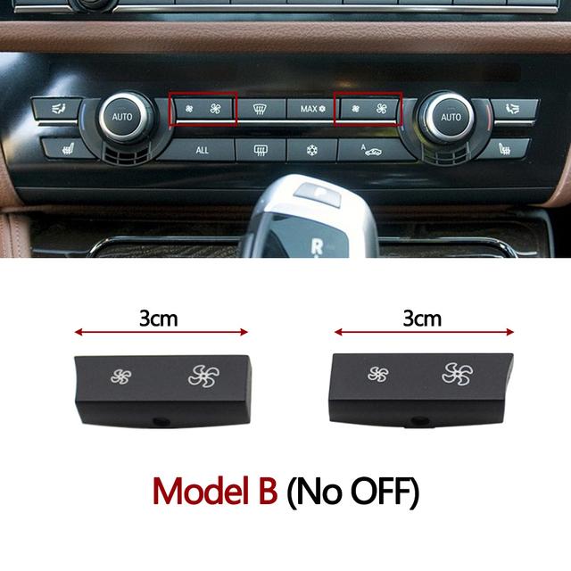 Air Conditioning Heater Climate Fan Wind Volume Control AC Button Cap For BMW 5 6 7 X5 X6 Series F10 F18 F06 F12 F01 F02 F15 F16