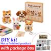 3D Beaded Gnome DIY Beading Craft Material Kit Set DIY Cute Animal Dwarf Bead Craft Set NO/with Box (Not a Finished Product)