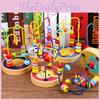 Early Education Wooden Bead Stringing Toy Intelligence Emotional Intelligence