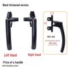 38-Type Aluminum Alloy Window Handle with 7-Shaped Lock Buckle for Doors, Casements, and Curtains