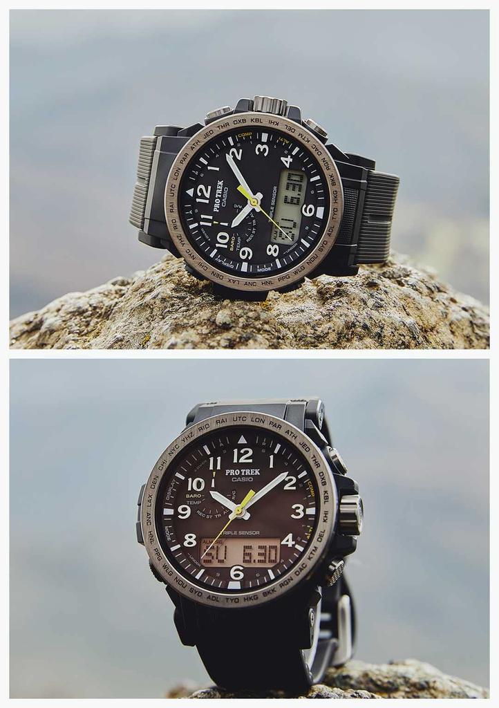 Casio Pro Trek Climber Line Solar Watch with Biomass Black Radio-Controlled Plastic, PRW-51Y-1JF, Men's,