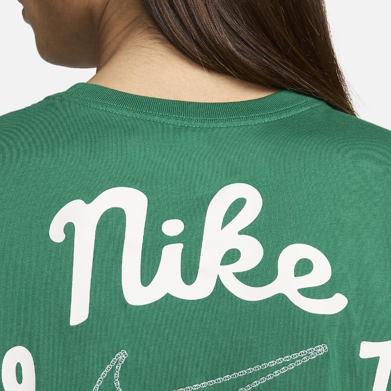 Nike Letter Print Crew Neck Short Sleeve T-Shirt Men Tops Green FV3773-365