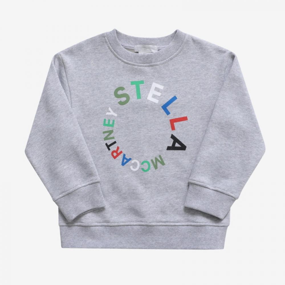 Stella Mccartney Tt4r60 Z0453 905 Round Logo Kids Sweatshirt